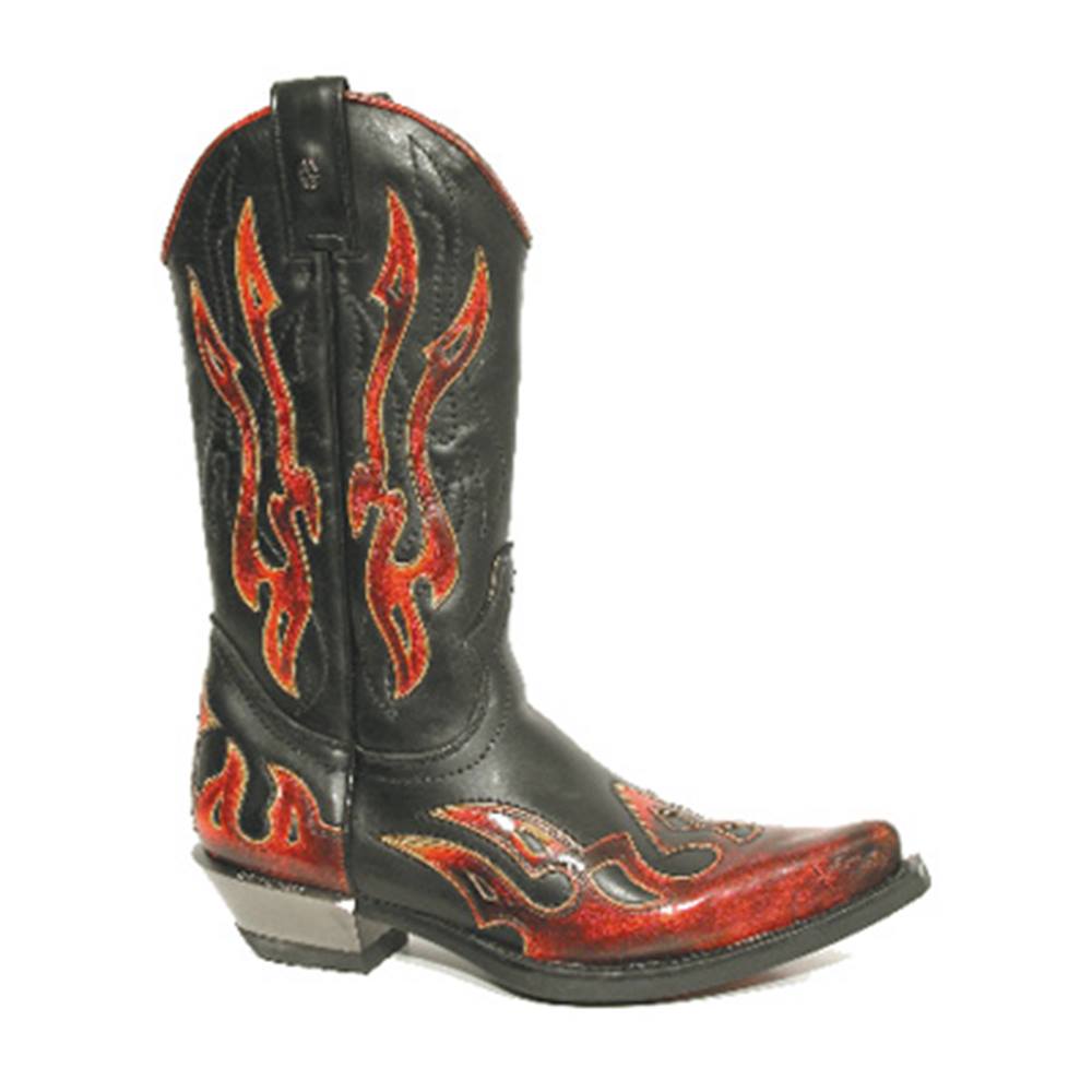 New Rock - M7921S2 Des bottes de cowboy - Noir/Rouge Product image